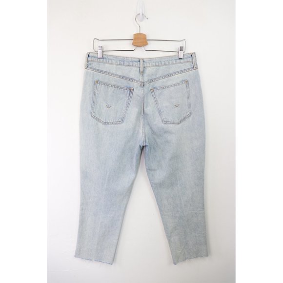 Hudson NWT Hybrid Trouser Jean Size 31 Straight Leg Canvas Rigid Denim Surf City - Picture 3 of 10